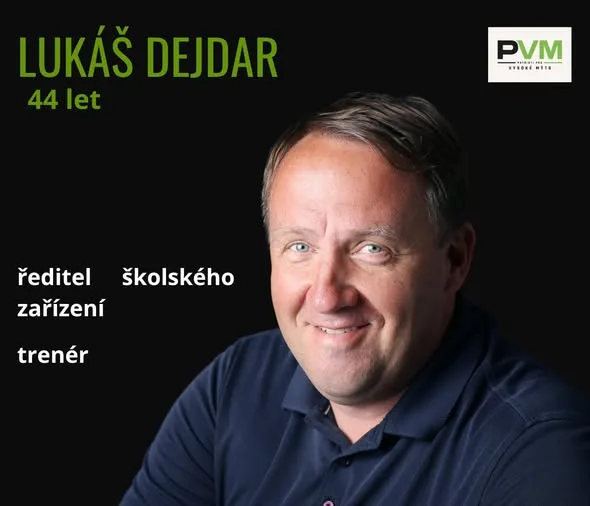 Kartička kandidáta Lukáš Dejdar od strany PATRIOTI pro VM