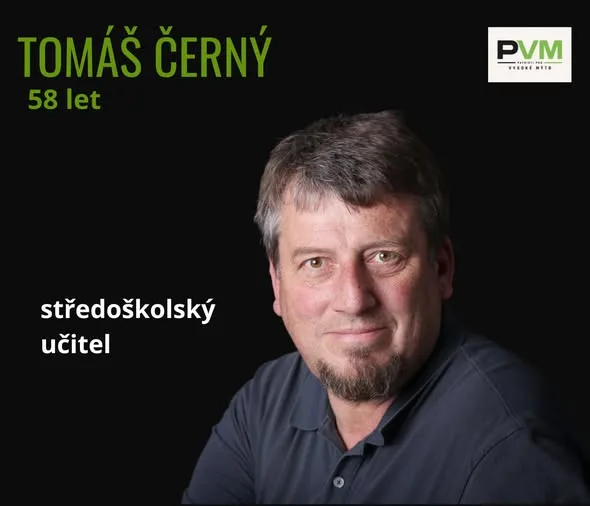 Kartička kandidáta Tomáš Černý od strany PATRIOTI pro VM