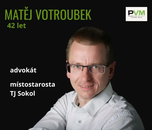 Kartička kandidáta Matěj Votroubek od strany PATRIOTI pro VM