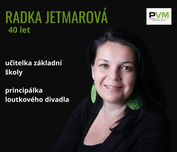 Kartička kandidáta Radka Jetmarová od strany PATRIOTI pro VM