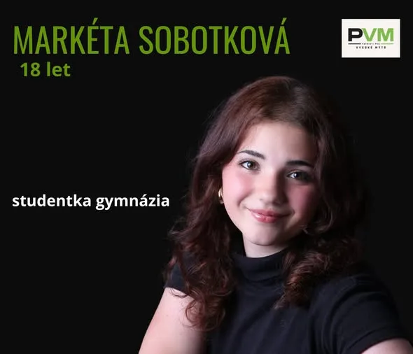 Kartička kandidáta Markéta Sobotková od strany PATRIOTI pro VM